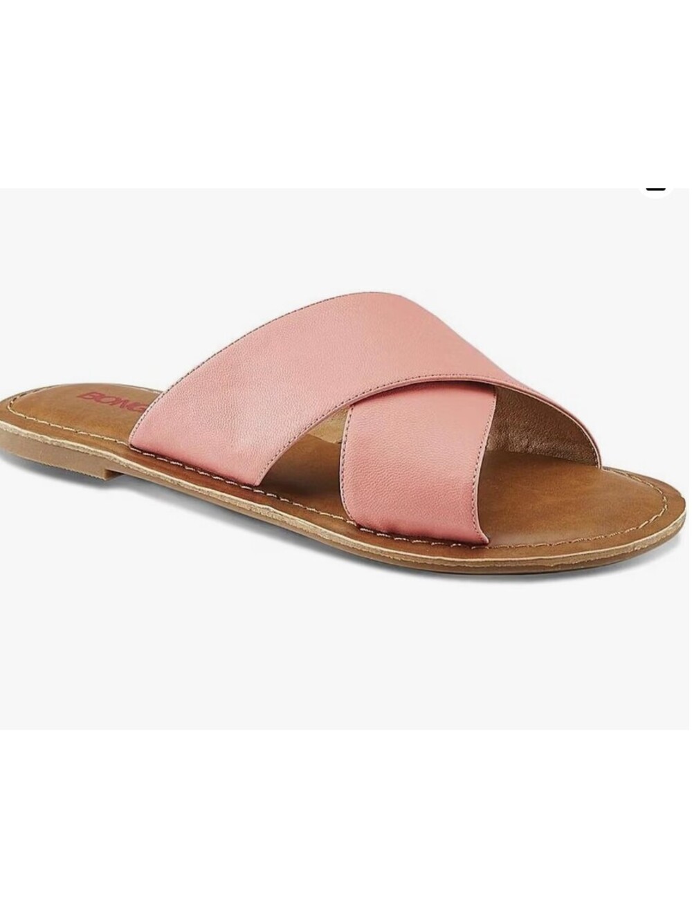 NWT Bongo Lila Womens Slide Crisscross Sandals Shoes 6 7 Y2K Coral